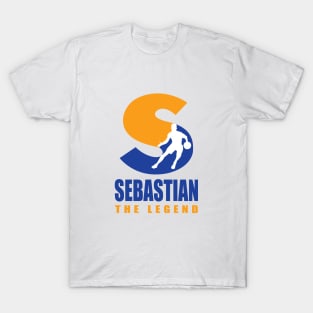 Sebastian Custom Player Basketball Your Name The Legend T-Shirt